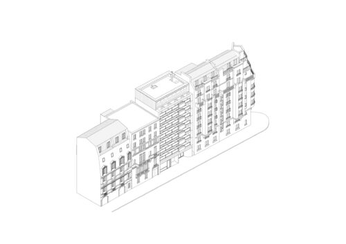 1516 PARIS DUPLEX Axonometrie