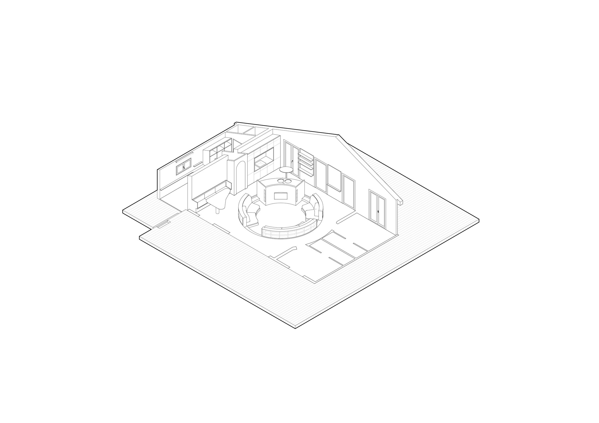 SEASIDE HOUSE Axonometrie