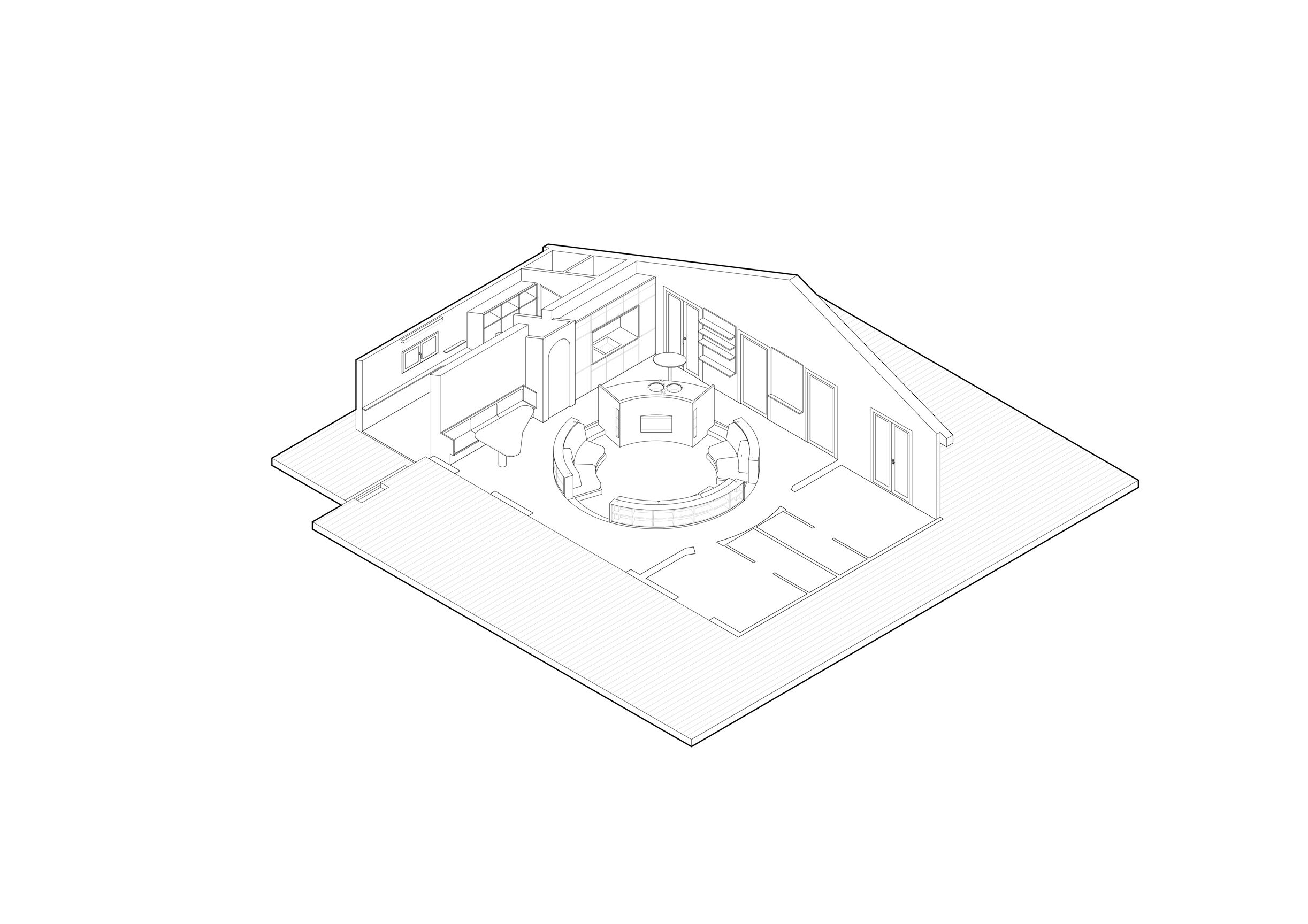 SEASIDE HOUSE Axonometrie